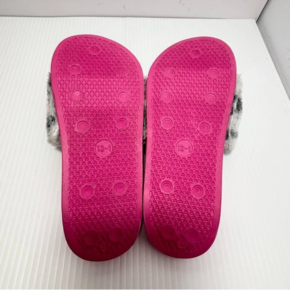 TY Fashion Girls size 13-1 KiKi Cat Slides‎ Slip On Pink Sandals